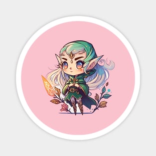 a dnd female elf paladin 1 Magnet